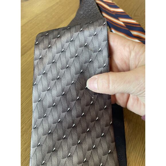 Men’s Designer Silk Tie Lot Valentino Brooks Bros Polo AD 56 Lord Taylor - Picture 12 of 14